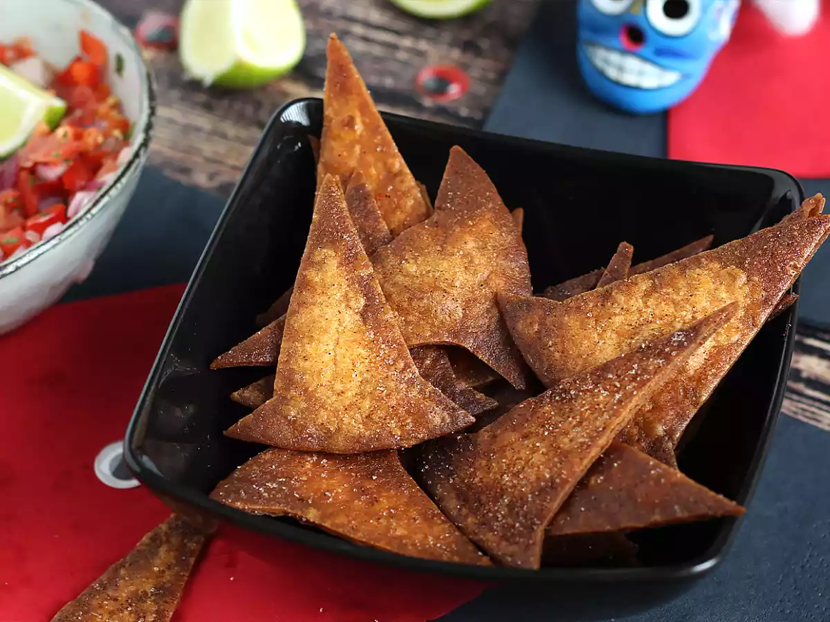 Sombrero de bruja – tortilla chips