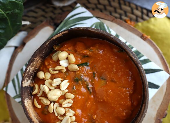 Sopa africana de cacahuetes, tomate y acelgas - african peanut soup - Receta  Petitchef