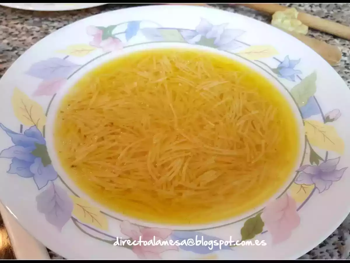 Sopa de picadillo de Paula