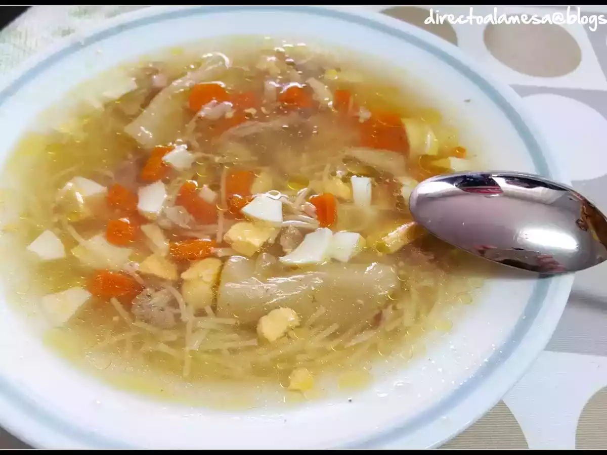 Sopa de picadillo de Paula - foto 3