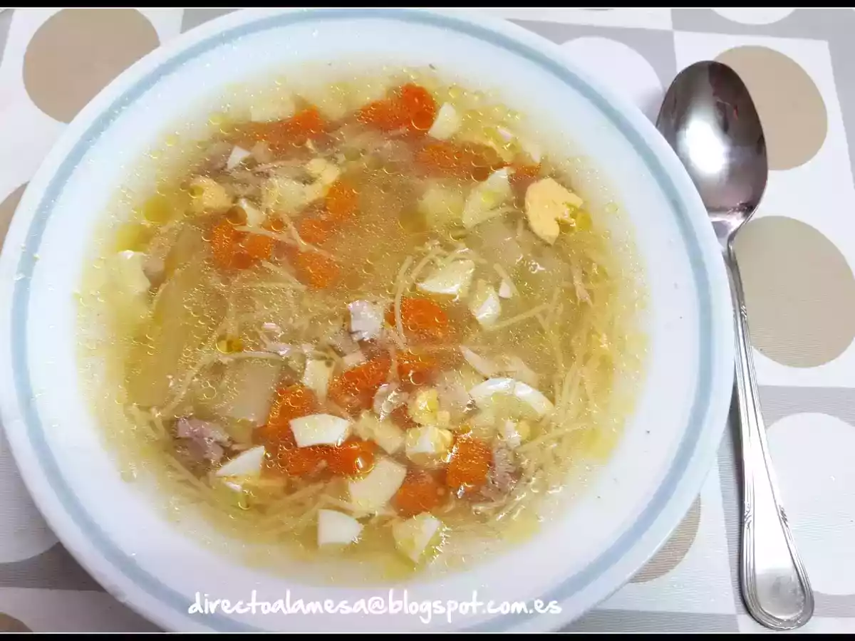 Sopa de picadillo de Paula - foto 5