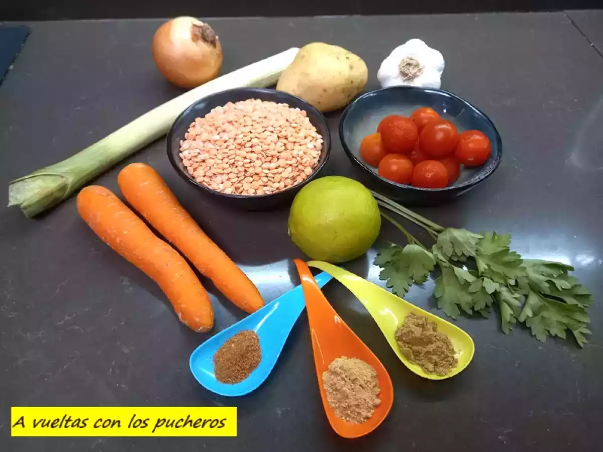 Sopa turca de lentejas rojas - foto 2