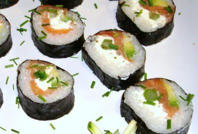 Sushi en casa: salmón ahumado - Receta Petitchef