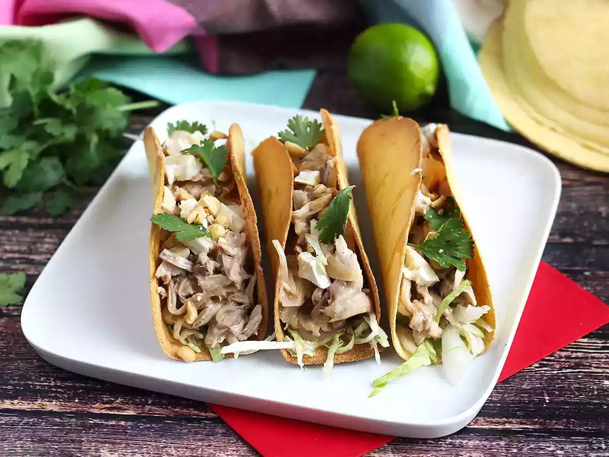 Tacos crujientes con pollo en salsa satay - foto 4