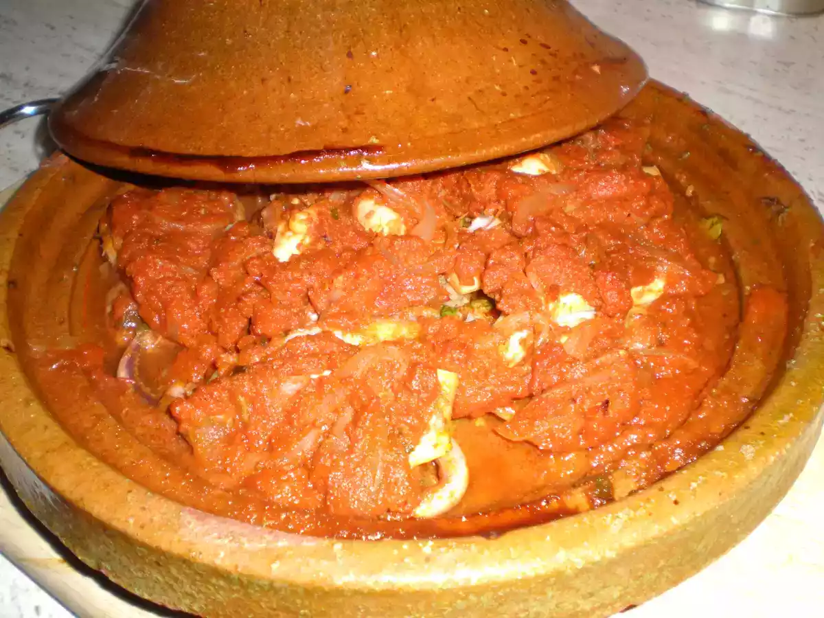 TAJINE DE PESCADO Y MARISCO (SAMKEH TAJINE)