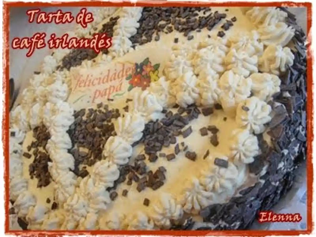Tarta de café irlandés