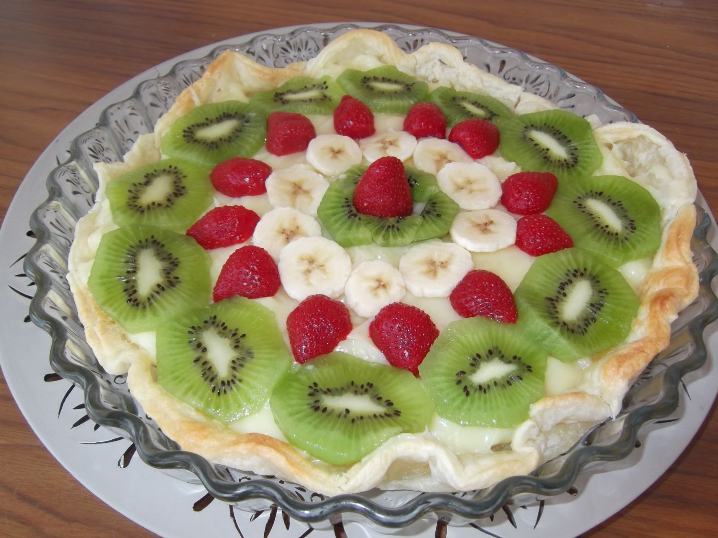 Tarta de frutas y crema pastelera - Receta Petitchef
