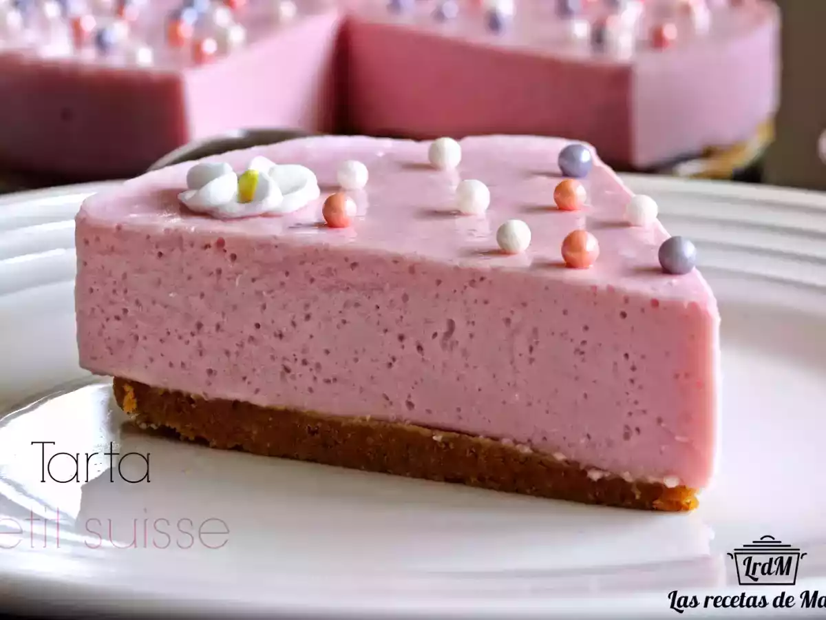 Tarta de petit suisse deliciosa