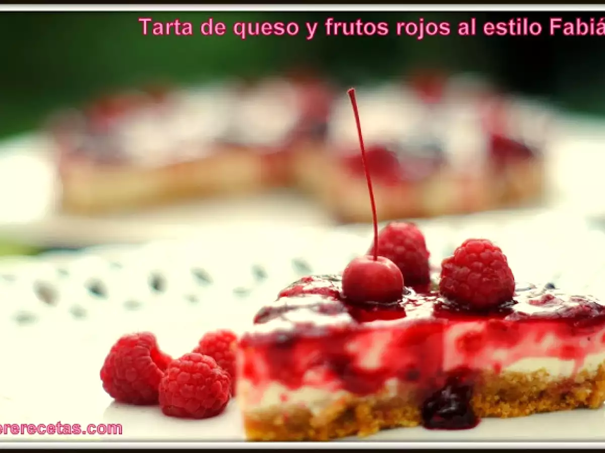Tarta de queso y frutos rojos al estilo Fabián - foto 3