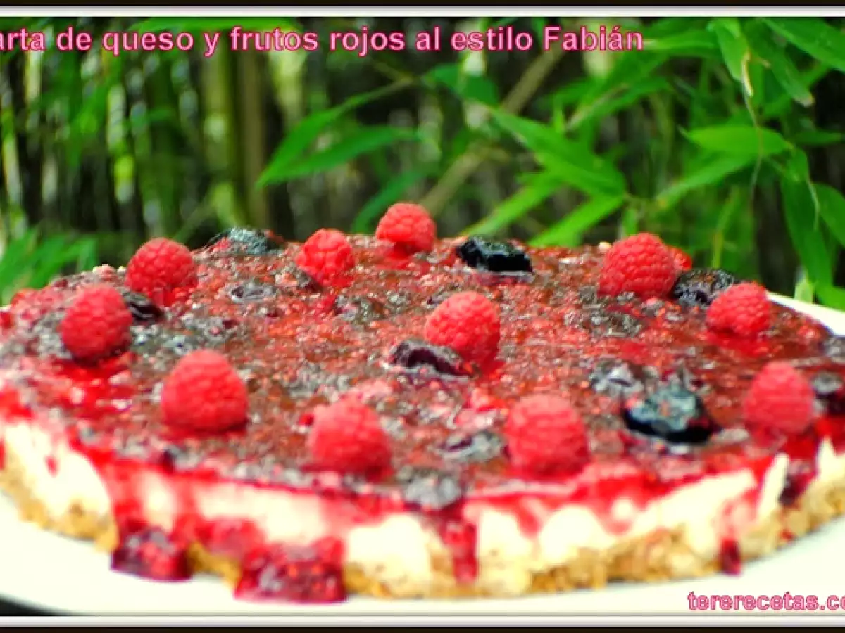 Tarta de queso y frutos rojos al estilo Fabián - foto 4