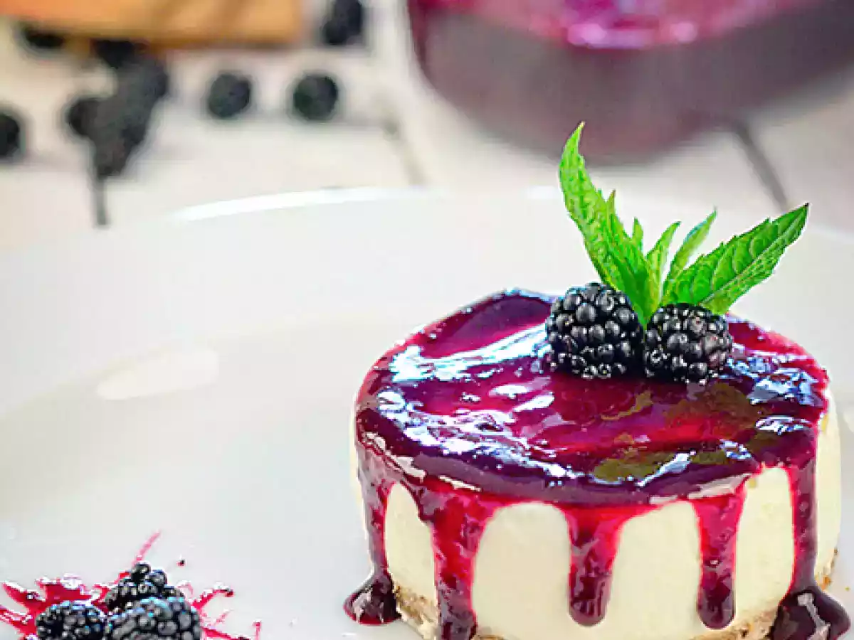 Tarta de queso y mermelada de mora - foto 2