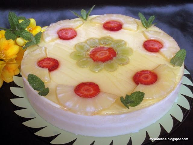 Tarta fria de piña - Receta Petitchef