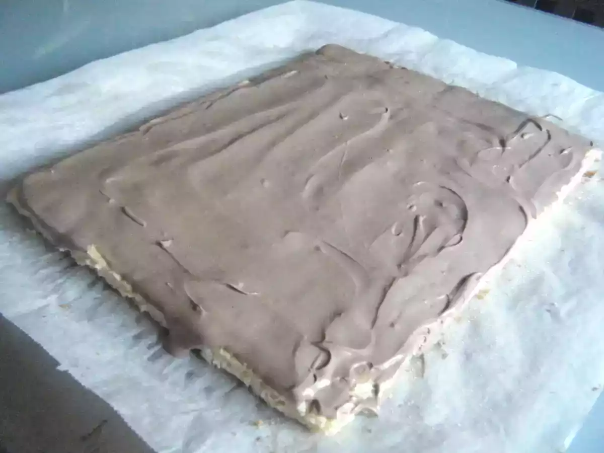 Tarta rayada de trufa y chocolate - foto 3