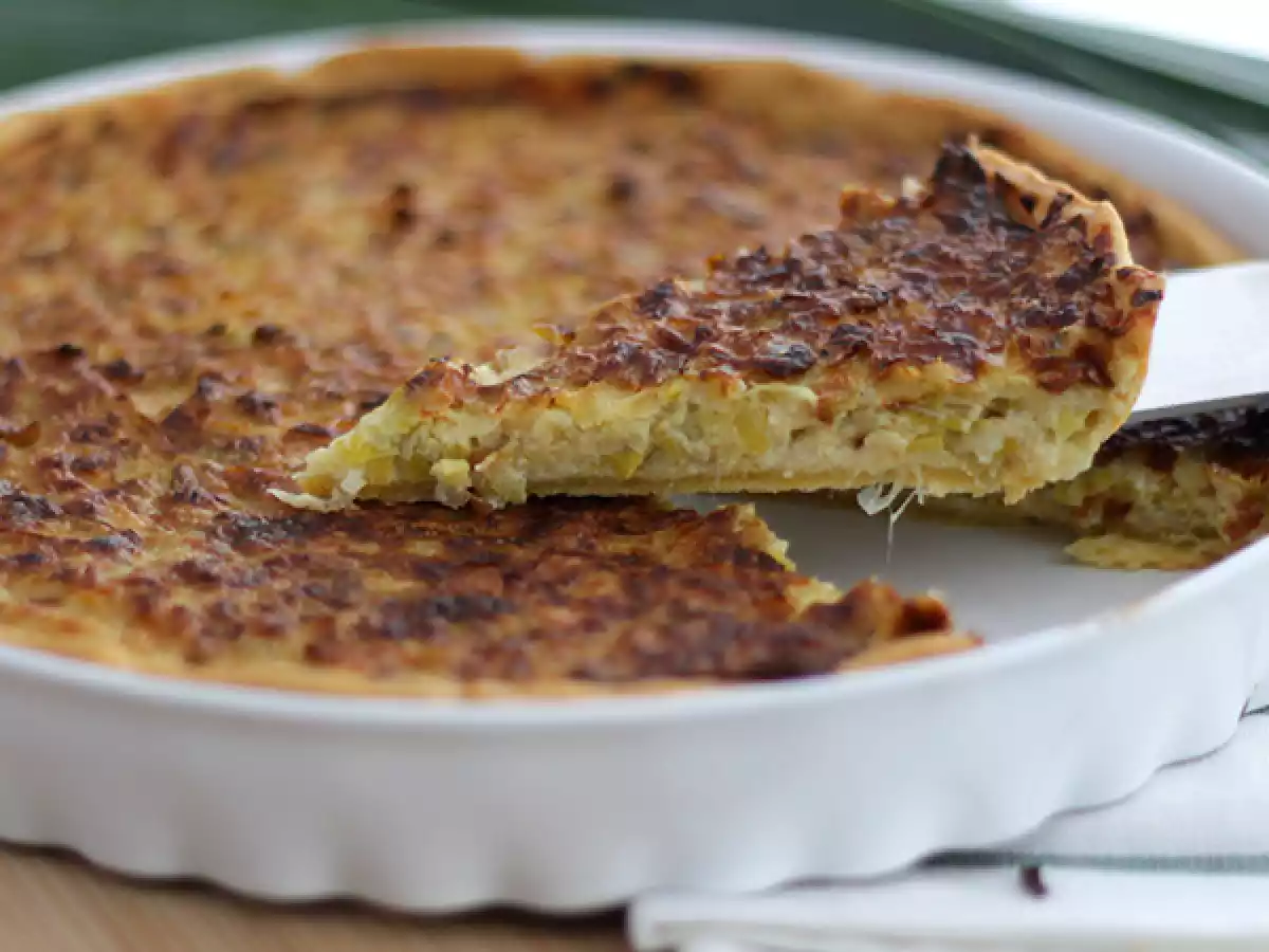 Tartaleta de puerro sabrosa al vino - foto 2