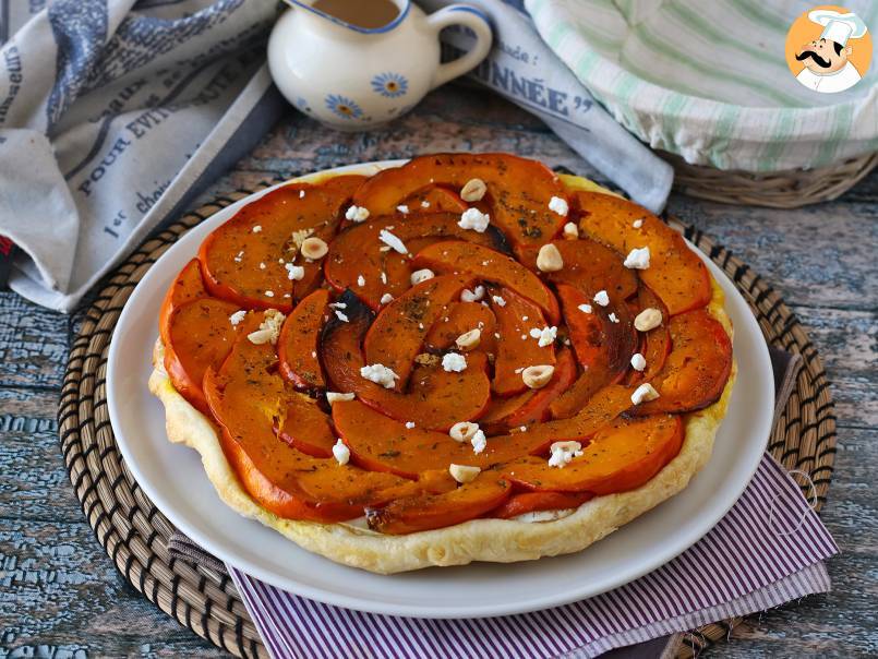 Tatin de calabaza con queso de cabra y miel - foto 2