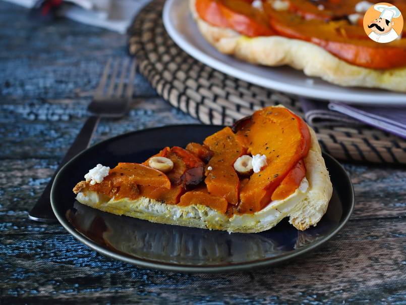 Tatin de calabaza con queso de cabra y miel - foto 3