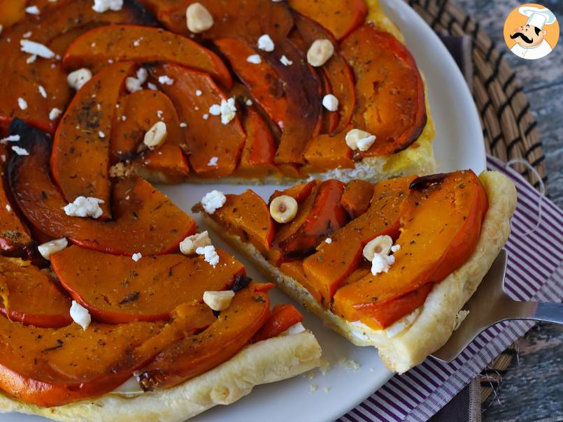 Tatin de calabaza con queso de cabra y miel - foto 4