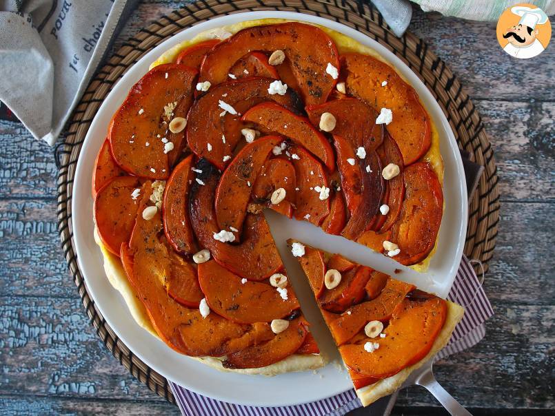 Tatin de calabaza con queso de cabra y miel - foto 6