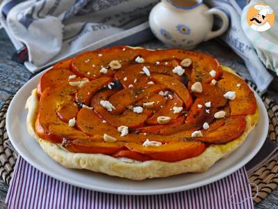 Tatin de calabaza con queso de cabra y miel - foto 5