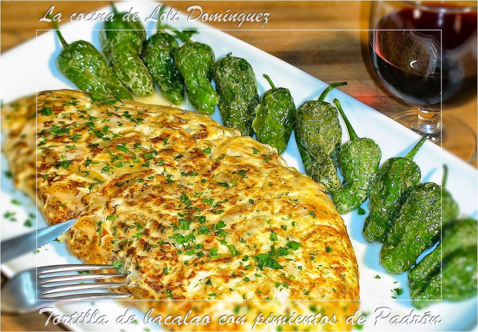 Tortilla De Bacalao Con Pimientos De Padrón - Receta Petitchef