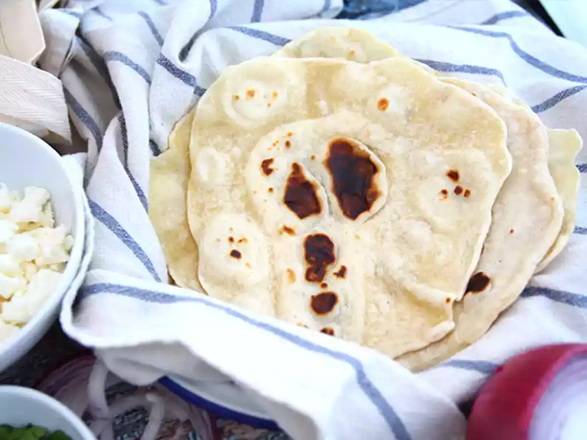 Tortillas de trigo caseras (para tacos y fajitas)
