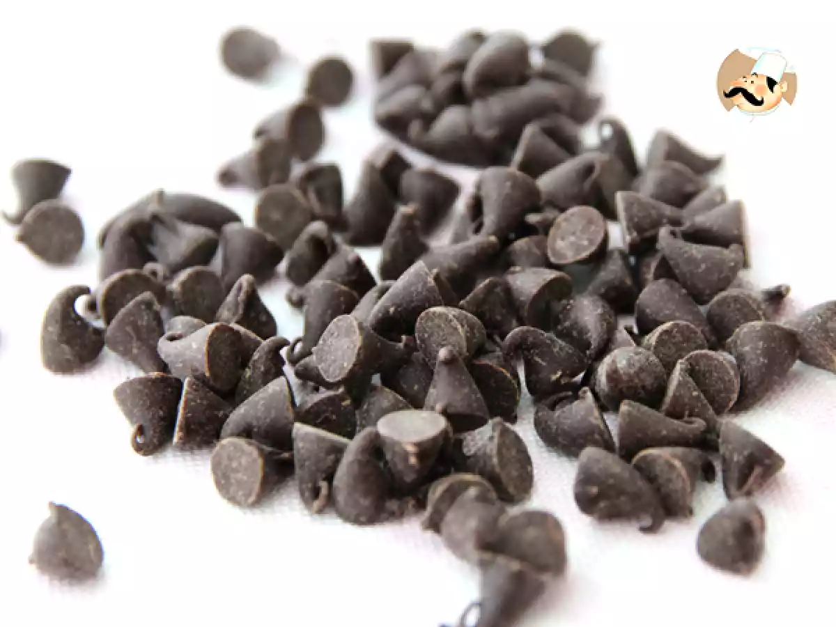 Tortitas con pepitas de chocolate. Pancakes - foto 4