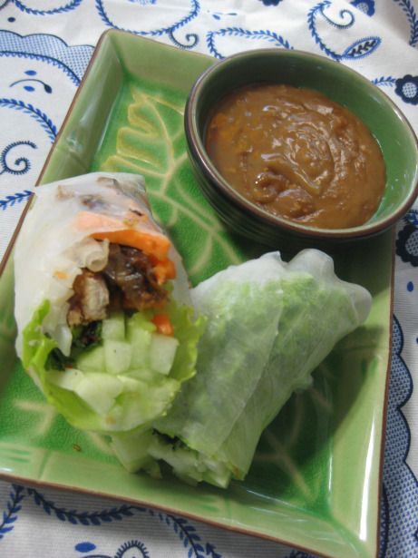 Vietnamese rolls con salsa de mani-hoisin - Receta Petitchef