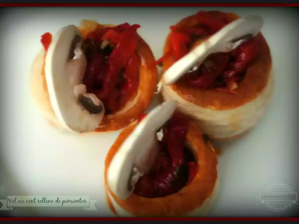 Vol au vent relleno de pimientos asados - foto 2