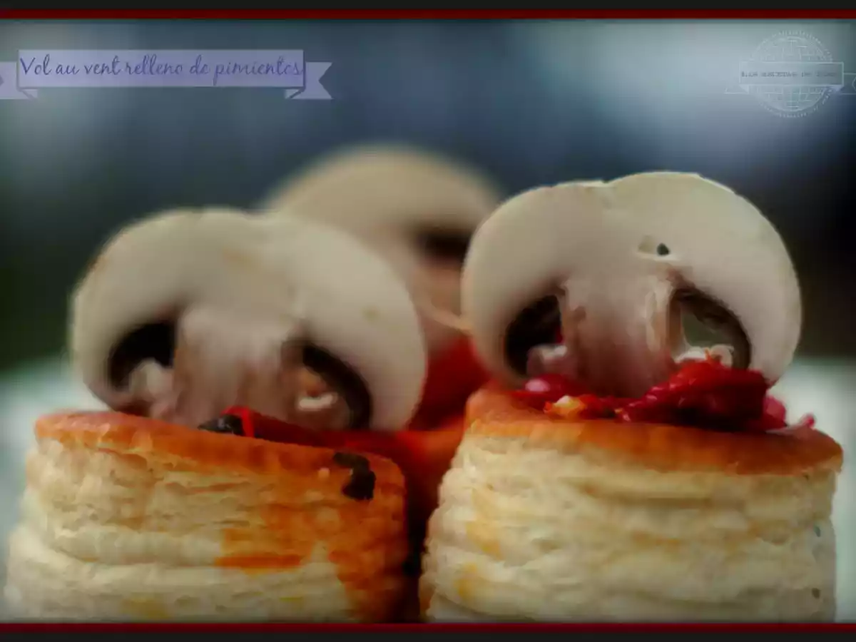 Vol au vent relleno de pimientos asados - foto 3