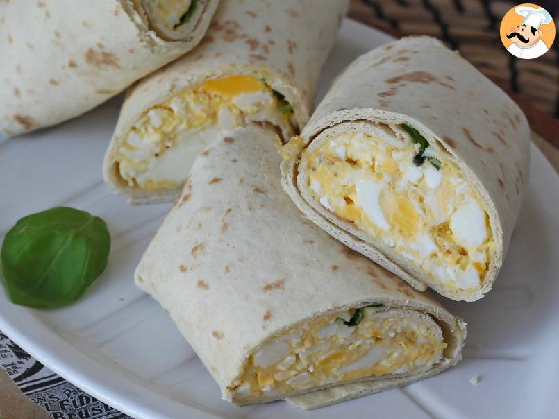 Wrap de huevo y queso feta, delicioso y superproteico - foto 4