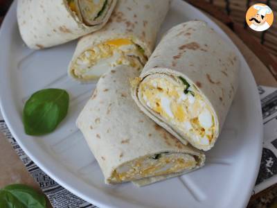 Wrap de huevo y queso feta, delicioso y superproteico - foto 2