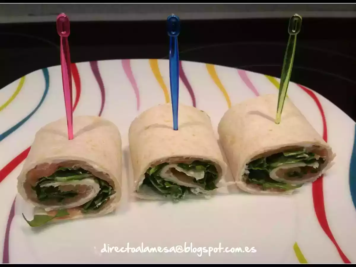 Wraps de salmón ahumado y rúcula - foto 6