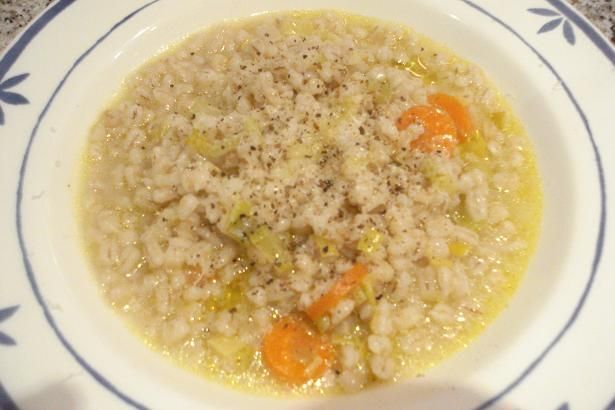 Zuppa di orzo (sopa de cebada perlada) - Receta Petitchef